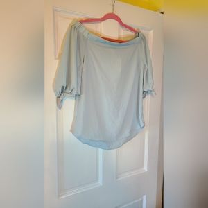 Off or on shoulders shirt.